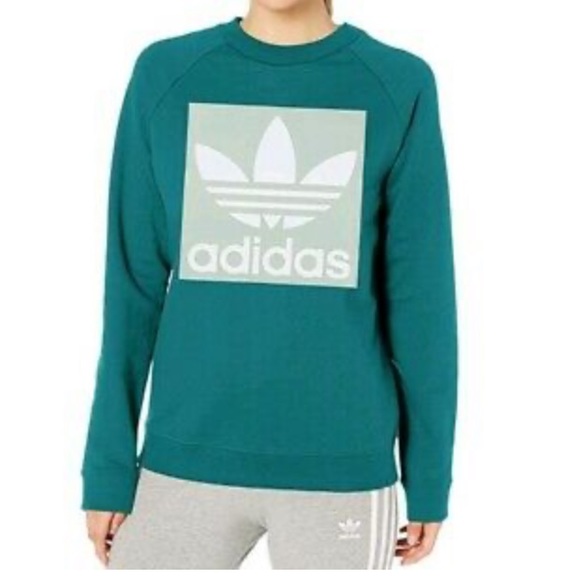 adidas trefoil crewneck sweatshirt